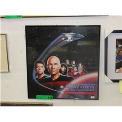 Framed Star Trek collectors edition flyer