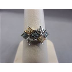 Geometrically Designed Diamond Semi-Crystal Ring