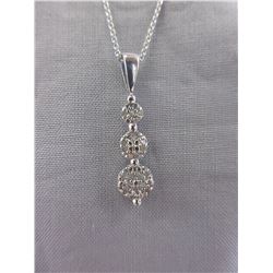 Diamond-set Trinity Design Pendant