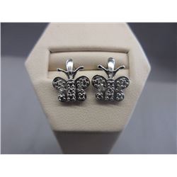 New Diamond-set Butterfly motif Earrings