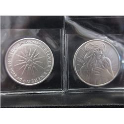 2 "Peace" Design Silver Rounds