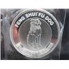 Image 1 : Feng Shui Fu Dog motif Silver Round