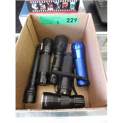 6 Used small flashlights