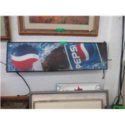 Electric Pepsi wall sign