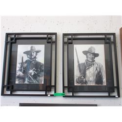 2 Haiyan prints of cowboy stars