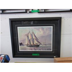 Framed print of the Bluenose II