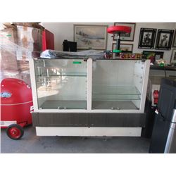 Used double sided display cabinet