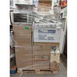 Skid of storage locker goods