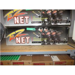 New portable hockey net
