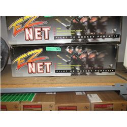 New portable hockey net
