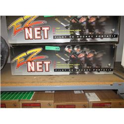 New portable hockey net