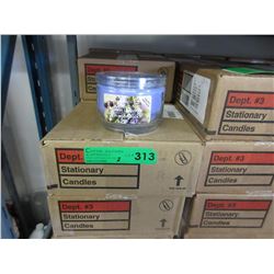 2 Cases of 283 gram candles in glass containers