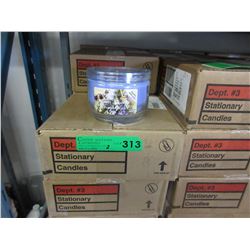 2 Cases of 283 gram candles in glass containers