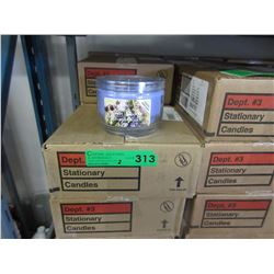 2 Cases of 283 gram candles in glass containers