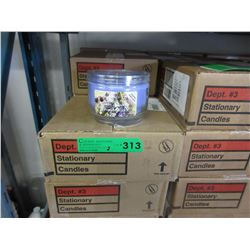 2 Cases of 283 gram candles in glass containers