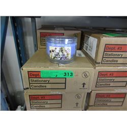 2 Cases of 283 gram candles in glass containers