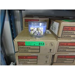 2 Cases of 283 gram candles in glass containers