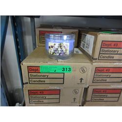 2 Cases of 283 gram candles in glass containers