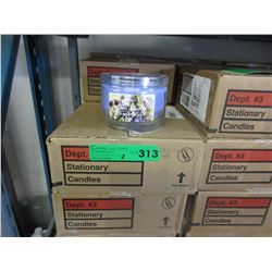 2 Cases of 283 gram candles in glass containers