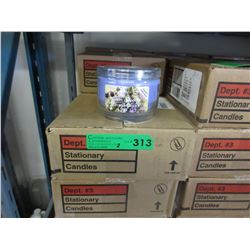 2 Cases of 283 gram candles in glass containers