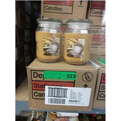 2 Cases of 538 gram candles in glass jars.