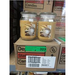 2 Cases of 538 gram candles in glass jars.
