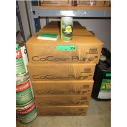 4 Cases of pure coconut water with pineapple