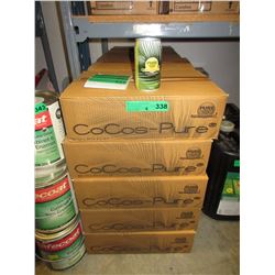 4 Cases of pure coconut water with pineapple