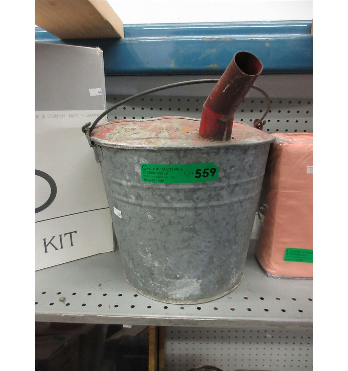Vintage gas pail
