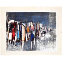 Max Gunther, Abstract Cityscape, Lithograph