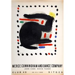Joan Miro, Merce Cunningham and Dance Company, LIthograph Poster