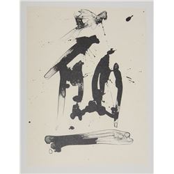 Robert Motherwell, Octavio Paz, Three Poems 17, Lithograph with Chine Colle