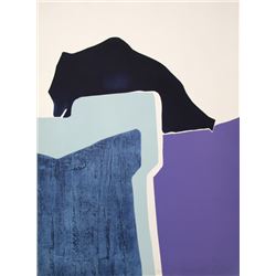 Gilou Brillant, Abstract 5, Aquatint Etching with Carborundum