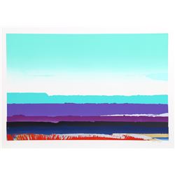 Joseph Grippi, Green Sky, Silkscreen Monoprint