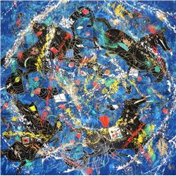 Tiefeng Jiang, Line Symphony, Serigraph