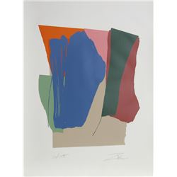 Larry Zox, Green Card Sound I, Serigraph