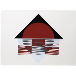 Jesus Rafael Soto, Ovalo Rojo, Screenprint