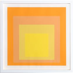 Josef Albers, Interaction of Color: Homage to the Square (Yellow), Silkscreen