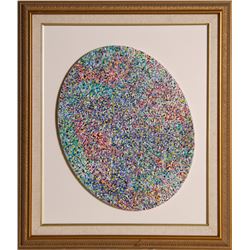 Biagio Civale, Oval Search, Mixed Media Painting