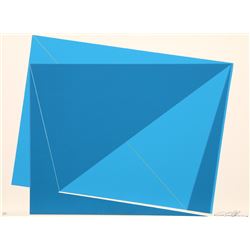 Cris Cristofaro, Blue Rectangles, Silkscreen