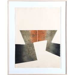 Arun Bose, Lightning, Aquatint Etching