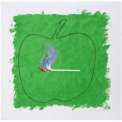 Robert Beauchamp, Green Flame, Lithograph