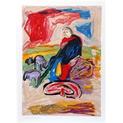 Menashe Kadishman, Homage to Millet, Silkscreen