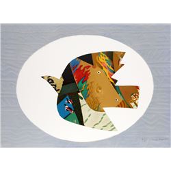 Max Papart, Dove, Aquatint Etching with Carborundum