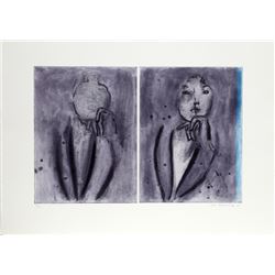 Jan Rauchwerger, Memories in Blue, Etching