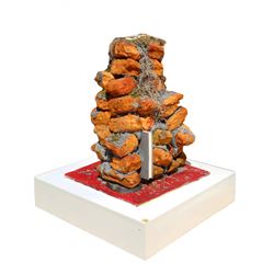 Stephen G. Rhodes, Ruined Ruskin Lamp of Lump, Cast Eurythane Sculpture