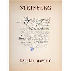 Saul Steinberg, Galerie Maeght, Lithograph Poster