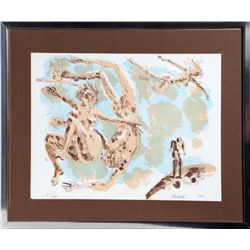 Alibald, Falling Figures, Lithograph