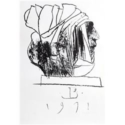 Leonard Baskin, Leader, Lithograph