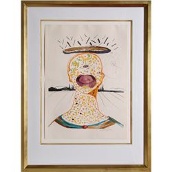 Salvador Dali, Cyclopean Make-Up, Lithograph with Collage